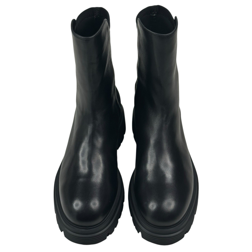 Stuart Weitzman 5050 Hudson Lite Bootie Black Leather Womens Size 7.5B New $595 - Picture 2 of 12